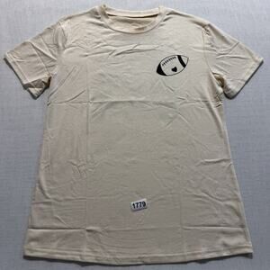 IN MY FOOTBALL MOM ERA Graphic T-Shirt Women Sz XL Yellow Pre-Owned